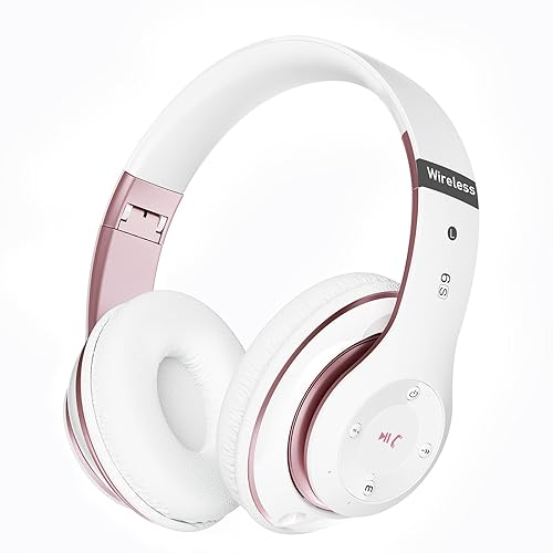 Falebare Bluetooth Headphones Over Ear, 6S Foldable Wireless Headphones with 6 EQ Modes, 40 Hours Playtime HiFi Stereo Headset with Mic, Soft Ear…