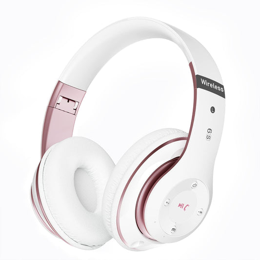Falebare Bluetooth Headphones Over Ear, 6S Foldable Wireless Headphones with 6 EQ Modes, 40 Hours Playtime HiFi Stereo Headset with Mic, Soft Ear…