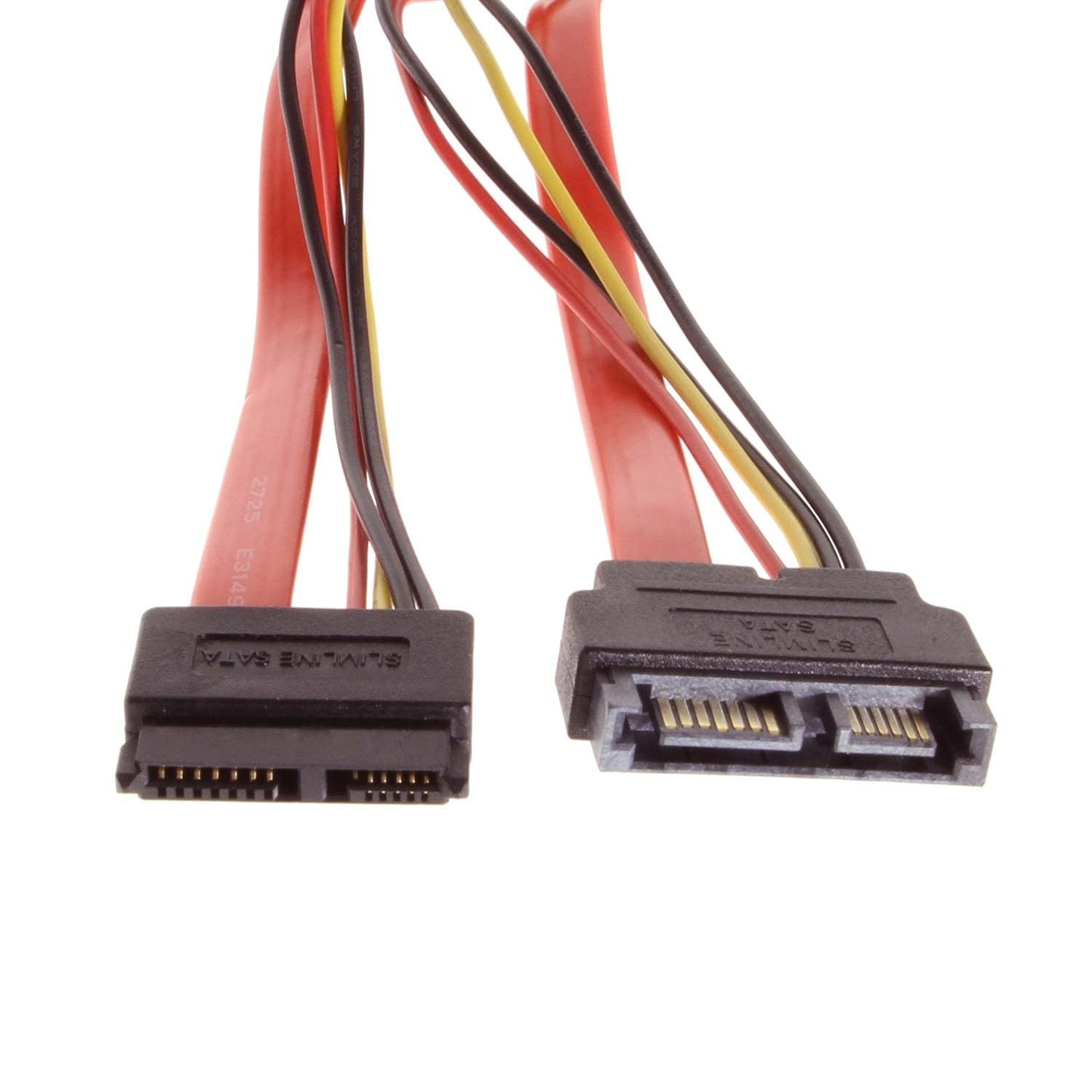 SATACables 10 inch Slimline 'Mini' SATA Device Extension Male to Female Connector Cable