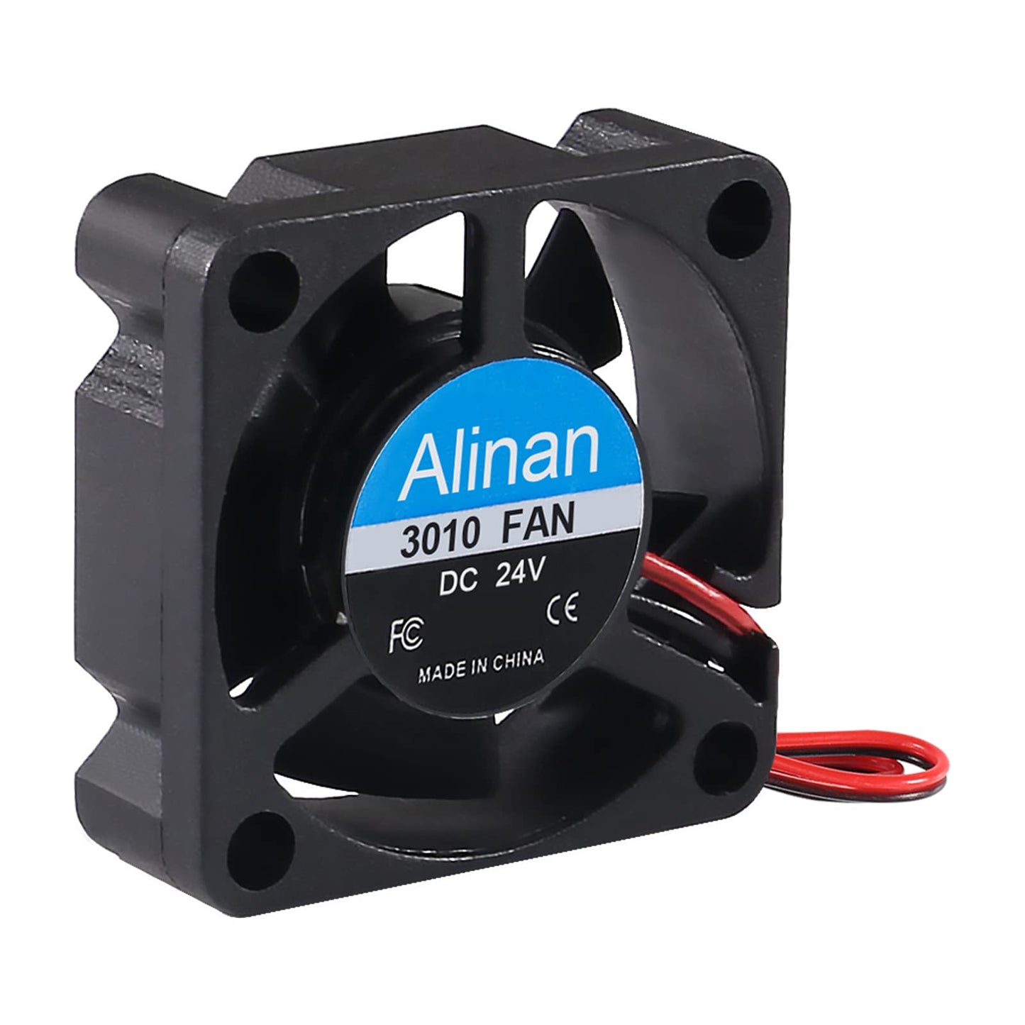 Alinan 6pcs 3010 24V Fan 30x30x10mm 2-pin Sleeve Bearing Brushless DC Cooling Fan 3D Printer Cooling Fan Computer Fan