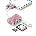 SPOODOR SD Card Reader for iPhone, Trail Camera Card Reader for Game Hunting Photos, Dual Connector (Lightening & USB-C) SD Card Reader for iPhone 17
