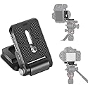 koolehaoda Foldable L-Shaped Quick Release Plate Camera L Bracket Vertical Horizontal Switching with 1/4 Inch Screw Replacement for Canon Nikon Sony