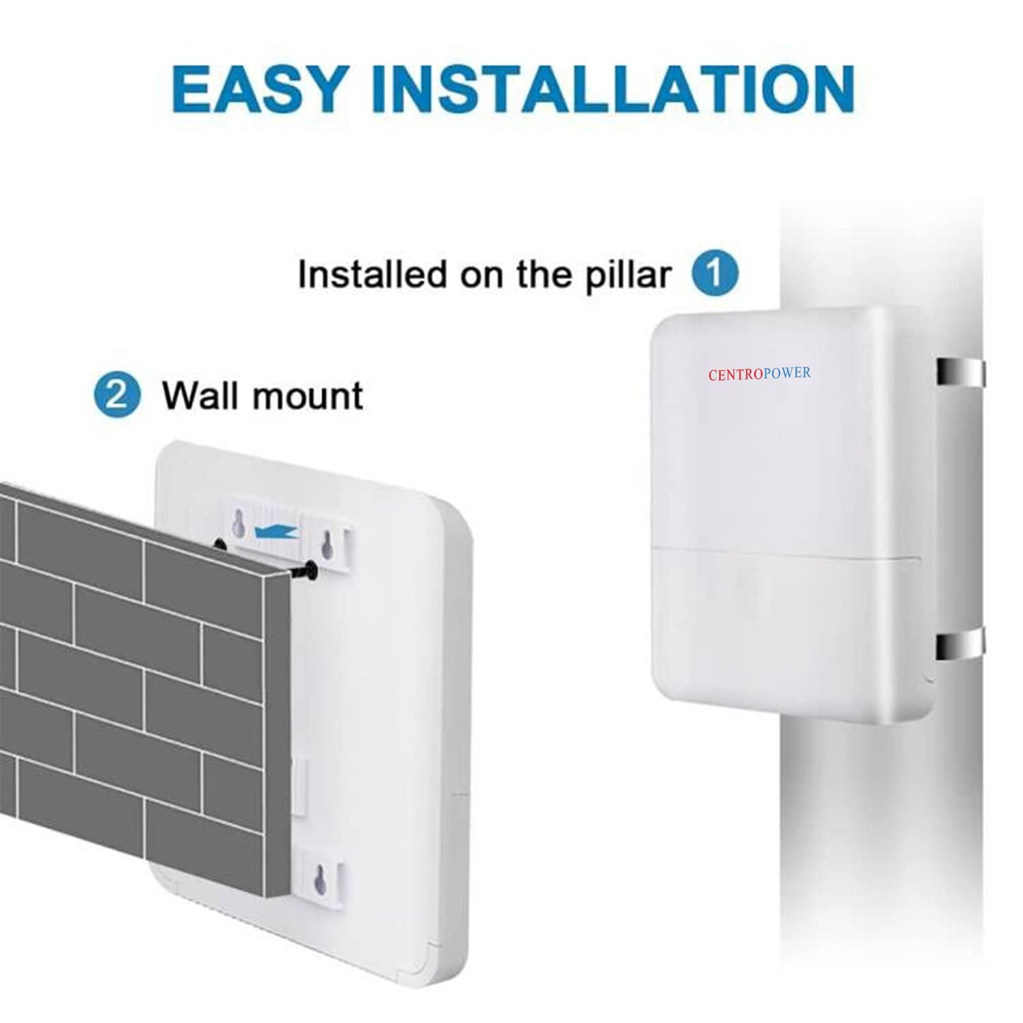 Outdoor 5 Port PoE Switch/Extender/Booster, 60W 48V 10/100/1000M POE Passthrough Switch Outdoor Ethernet Extender?PoE Repeater,6KV Lightning