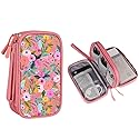 Uioeua for Electronic Organizer, Travel Cable Organizer Bag Pouch Electronic Accessories Carry Case Portable Waterproof Double Layers Storage Bag for