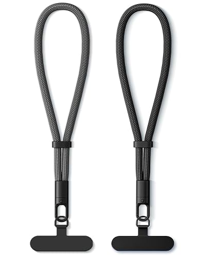 Zaardend 2 Pack Phone Wrist Strap, Wrist lanyard for iPhone Case Camera, Anti Theft Phone Strap Lanyard with 360° Rotating Hook, Charm Chain Camera