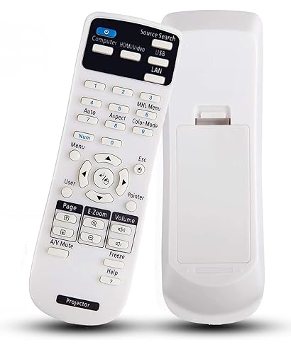 Universal Remote Control Replacement for Epson Home Cinema 8350 2150 2100 2000 2250 3020 Powerlite 93 485W 525W 5535U EB EX EX5280 EX3212 VS H