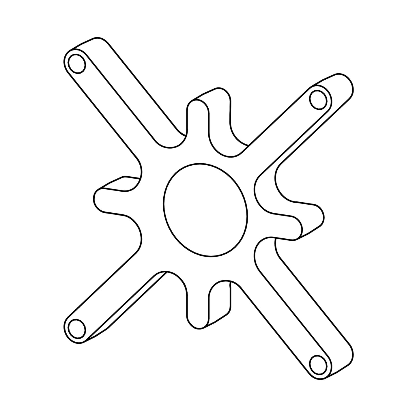 Ergotron - VESA Spacer Kit for Recessed Display Interfaces - Add-on for VESA Monitor Arms