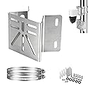 CTXSumTec Stainless Steel Corner Mount for SoloCam S340 | Rust-Proof Exterior Wall Bracket for PTZ & Solar Security Cameras | 90° Angle Design