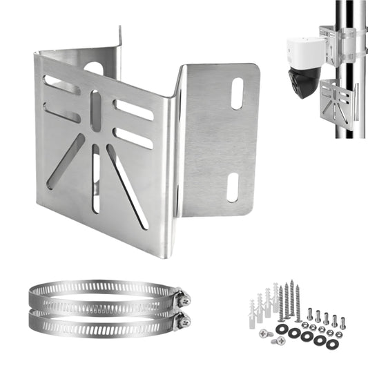 CTXSumTec Stainless Steel Corner Mount for SoloCam S340 | Rust-Proof Exterior Wall Bracket for PTZ & Solar Security Cameras | 90° Angle Design