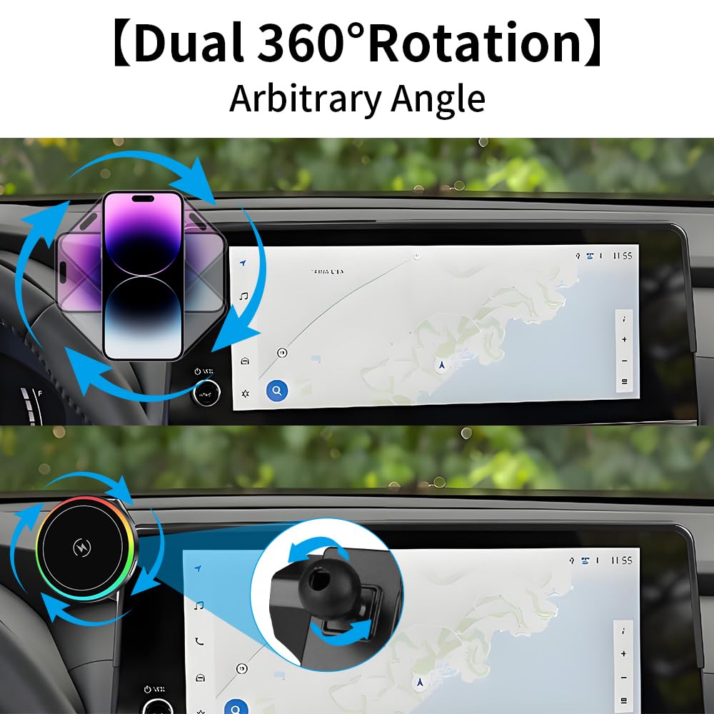 Car Magnetic Phone Mount for Toyota Grand Highlander 2024 2025 2026 and Grand Highlander Hybrid 2024-2026 Auto Accessories Best Cellphone Holder Fast