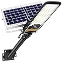 RuoKid Solar Street Lights Outdoor Lamp, 16000lm IP67 Waterproof Light with Anti Broken Remote Control Mounting Bracket, Dusk to Dawn Security Led