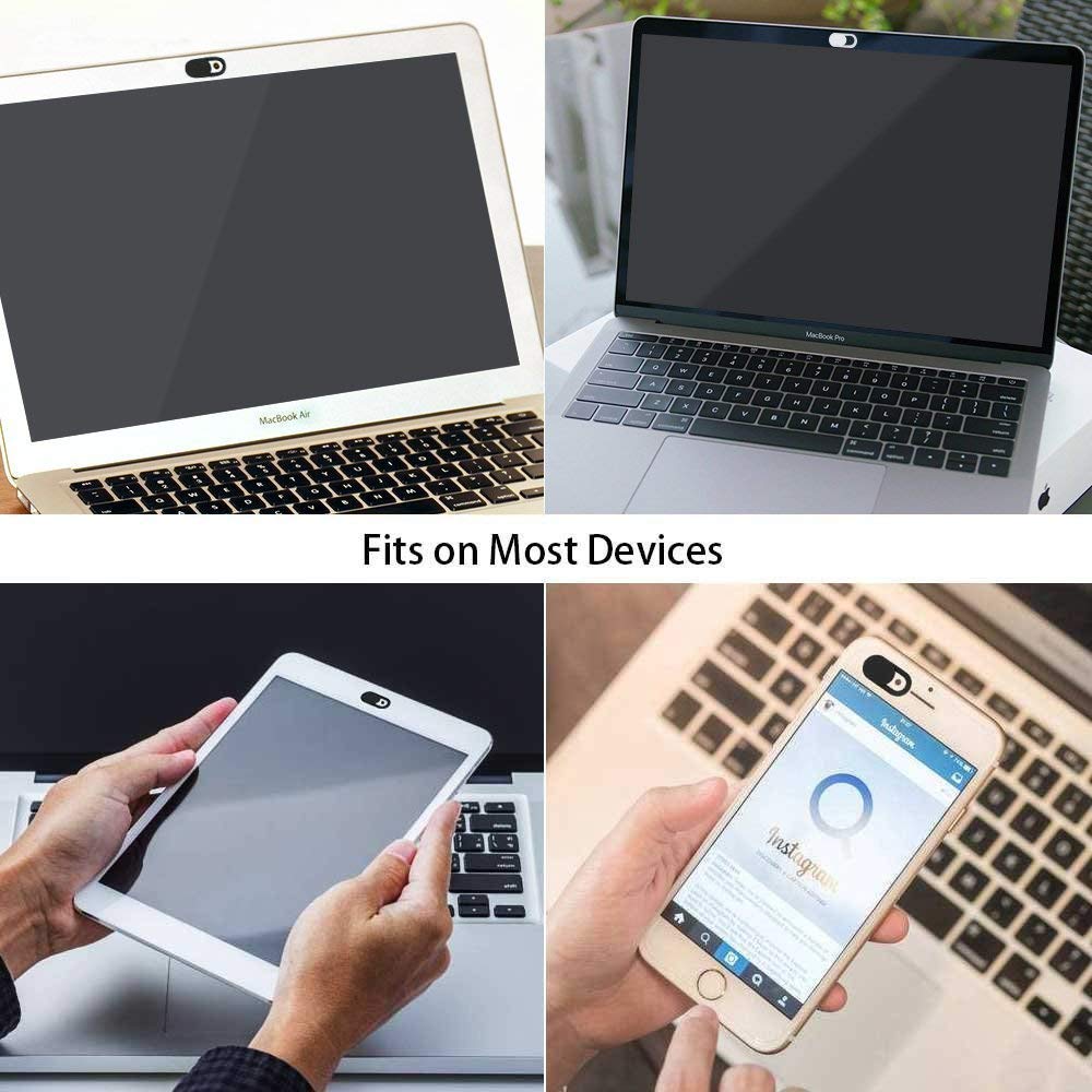 Webcam Cover Slider, Laptop Camera Cover 0.027in Ultra-Thin Fits Smartphones Tablets Macbooks Computers Desktops with Strong Adhensive, Protecting
