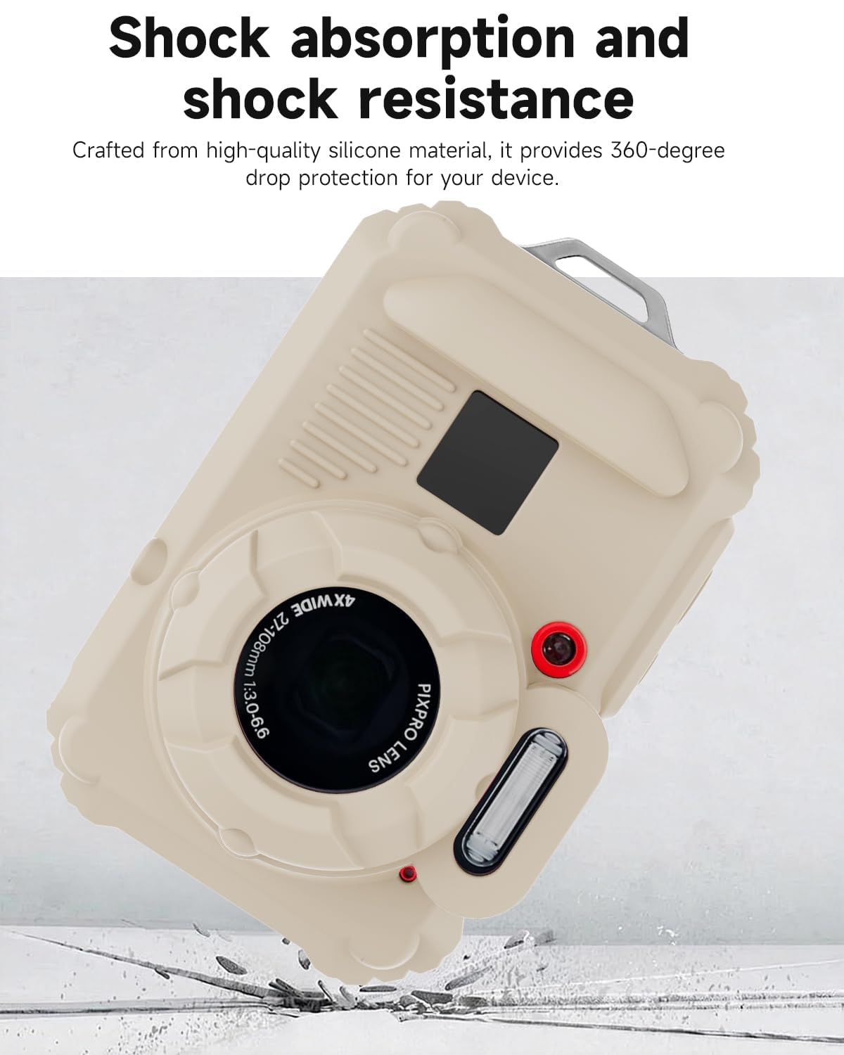 TUOOUT Silicone Protective case for Kodak Pixpro wpz2 Digital Cameras, with Screen Protector and Lanyard, for Kodak Pixpro wpz2 Accessories