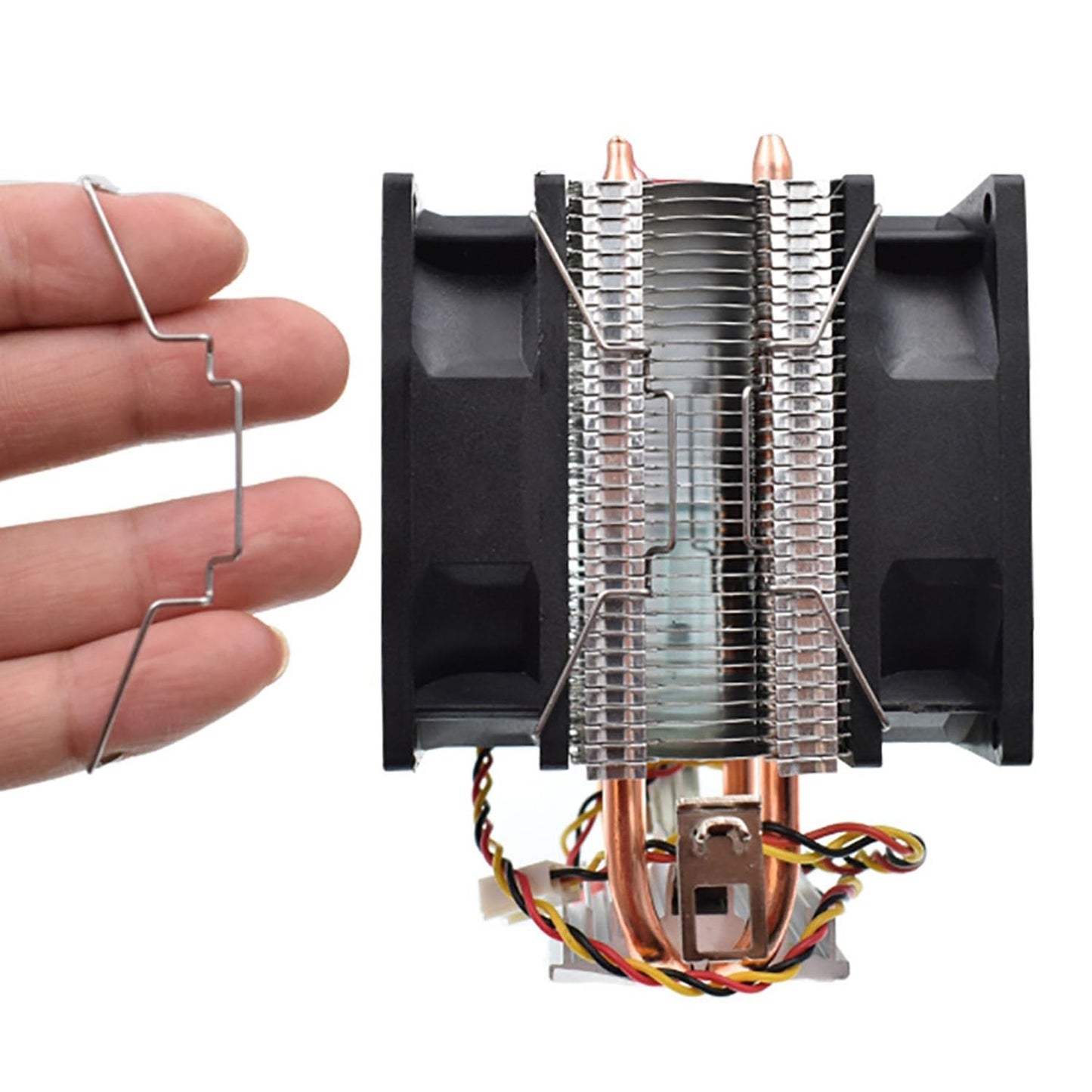 Lovelysp Fan Buckles CPU Heatsink Fan Buckles 12CM Wire Buckle Upper Hook Type Fixing Clips Computer Cooling Accessories-4PCS