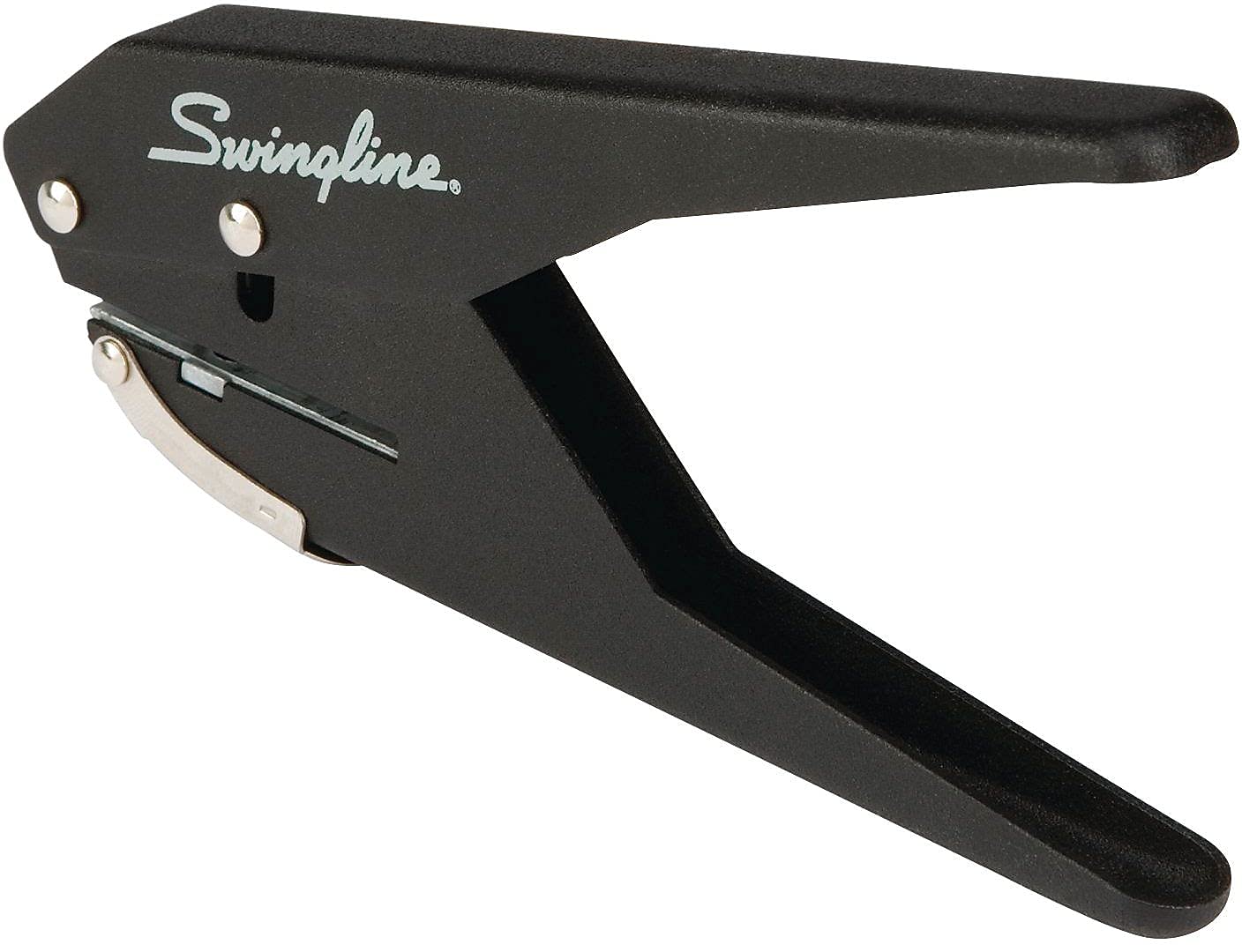 Swingline 1 Hole Punch, 20 Sheet Capacity Hole Puncher, Low Force Plier Paper Punch, Black & Silver (74017)
