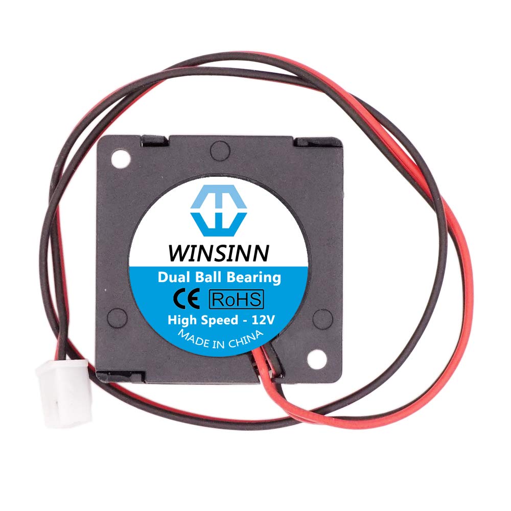 WINSINN Dual Ball Bearings 30mm Blower Fan Brushless Cooling 12V 3010 30mm*10mm ?Pack of 2Pcs