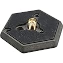 Manfrotto 030- 38 Replacement Hexagonal Quick Release Mounting Plate with 3/8 Thread