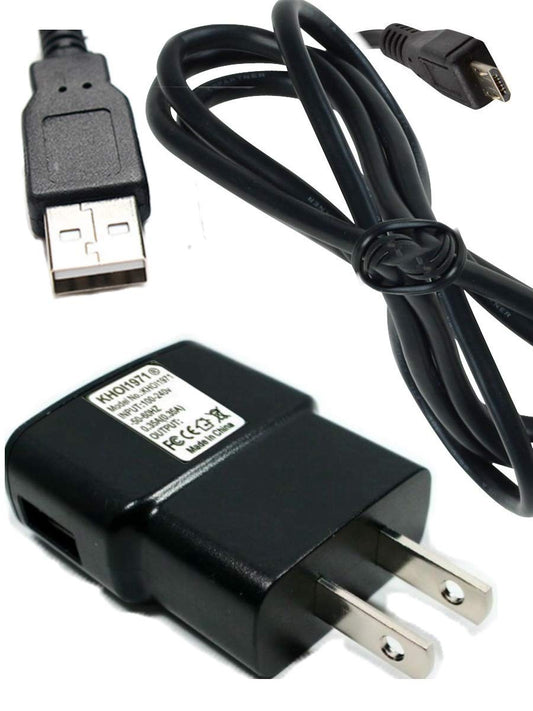 KHOI1971 ® Wall Home House Charger AC Adapter USB Cable Compatible with Nikon Coolpix S3400 S4400 S6400 S8400 S9400 Digital Camera