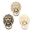 Tvoip 3Pcs Phone Holder Metal Lion Mobile Phone Ring Stand Universal Desktop Bracket Plating Retro Style Lion Head Finger Holder Buckle