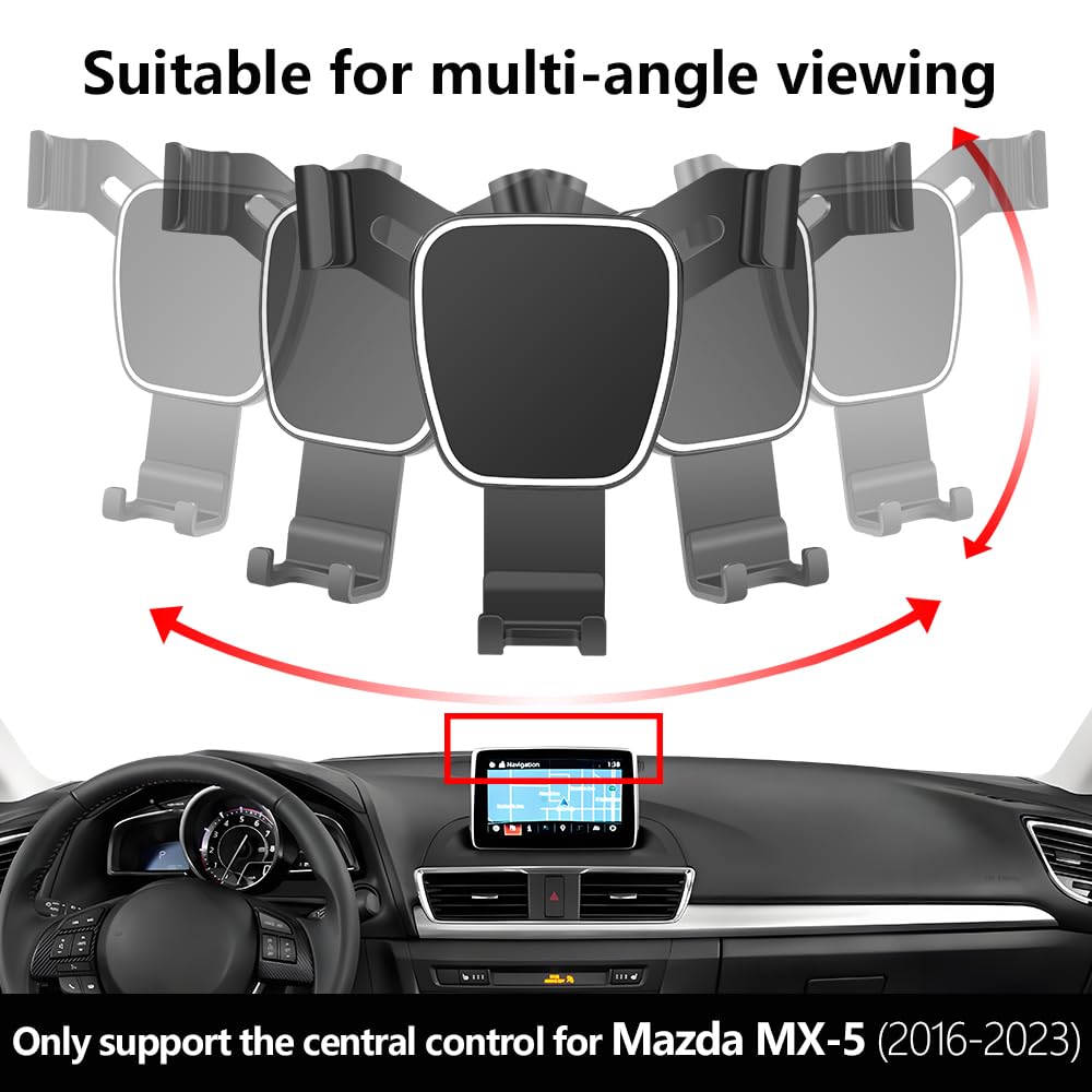 Car Phone Holder For Mazda MX-5 Miata 2016-2023?Mazda CX-3 2016-2021?Mazda 3 2014-2016 ?Only 7-inch screen?Auto Accessories Bracket Interior Screen