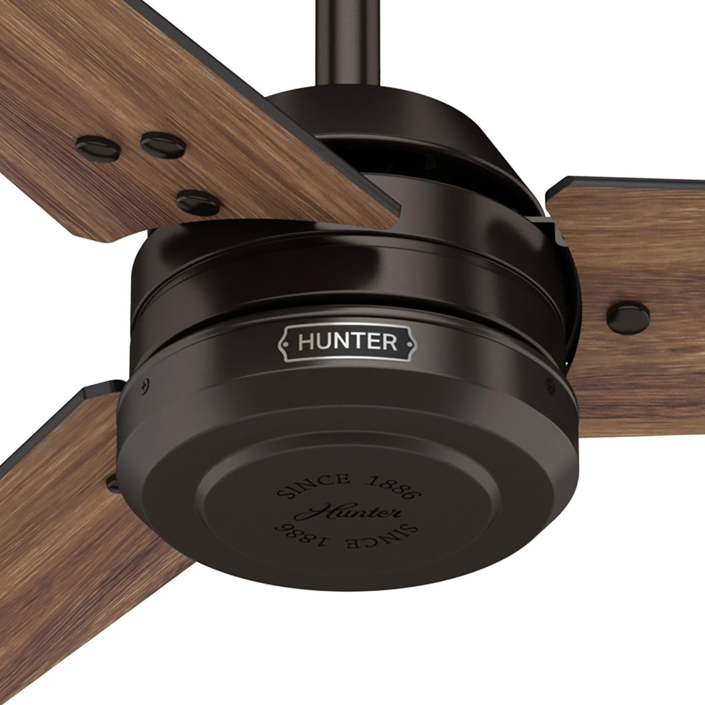 Hunter Fan 60 inch Ceiling Fan with No Light, Outdoor or Indoor Bronze Ceiling Fan with 3 Blades for Porch, Living Room, Office, Kitchen, Garage