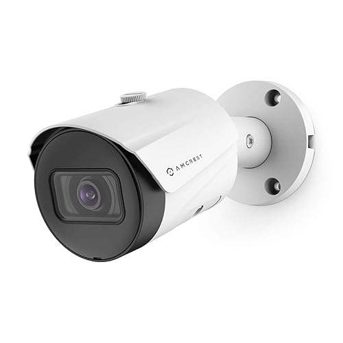 Amcrest 5MP Outdoor POE Camera 2592x1944p Bullet IP Security Camera, 103° Viewing Angle, 98.4ft Night Vision, 5-Megapixel, (REP-IP5M-B1186EW-28MM)