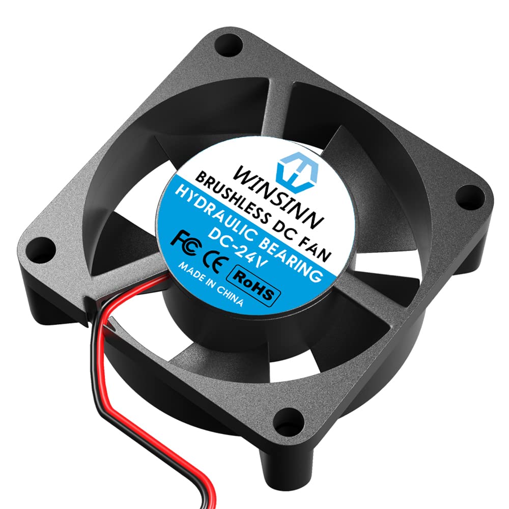 WINSINN 30mm 24V Fan - Hydraulic Bearing, 10000 RPM, 3010 Cooling Fan for Industrial Equipment, 30cm Cable with XH2.54-2PIN, Brushless 30x10mm (5Pcs)