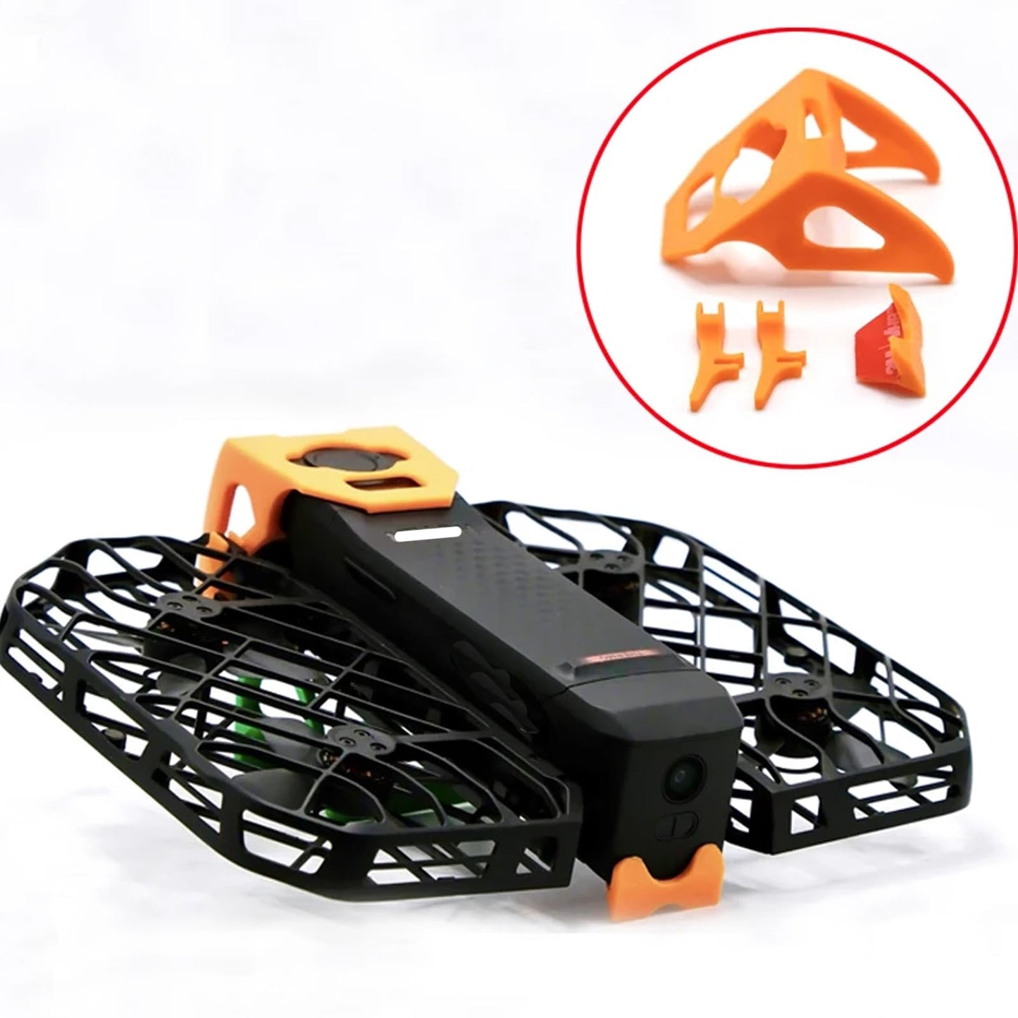yuenhoang 1Set Action Camera Lens Gimbal Protective Cover for Hover X1 Pro/Promax 3D Printed PLA Anti-Collision Protection Frame Kit RC Drone Model