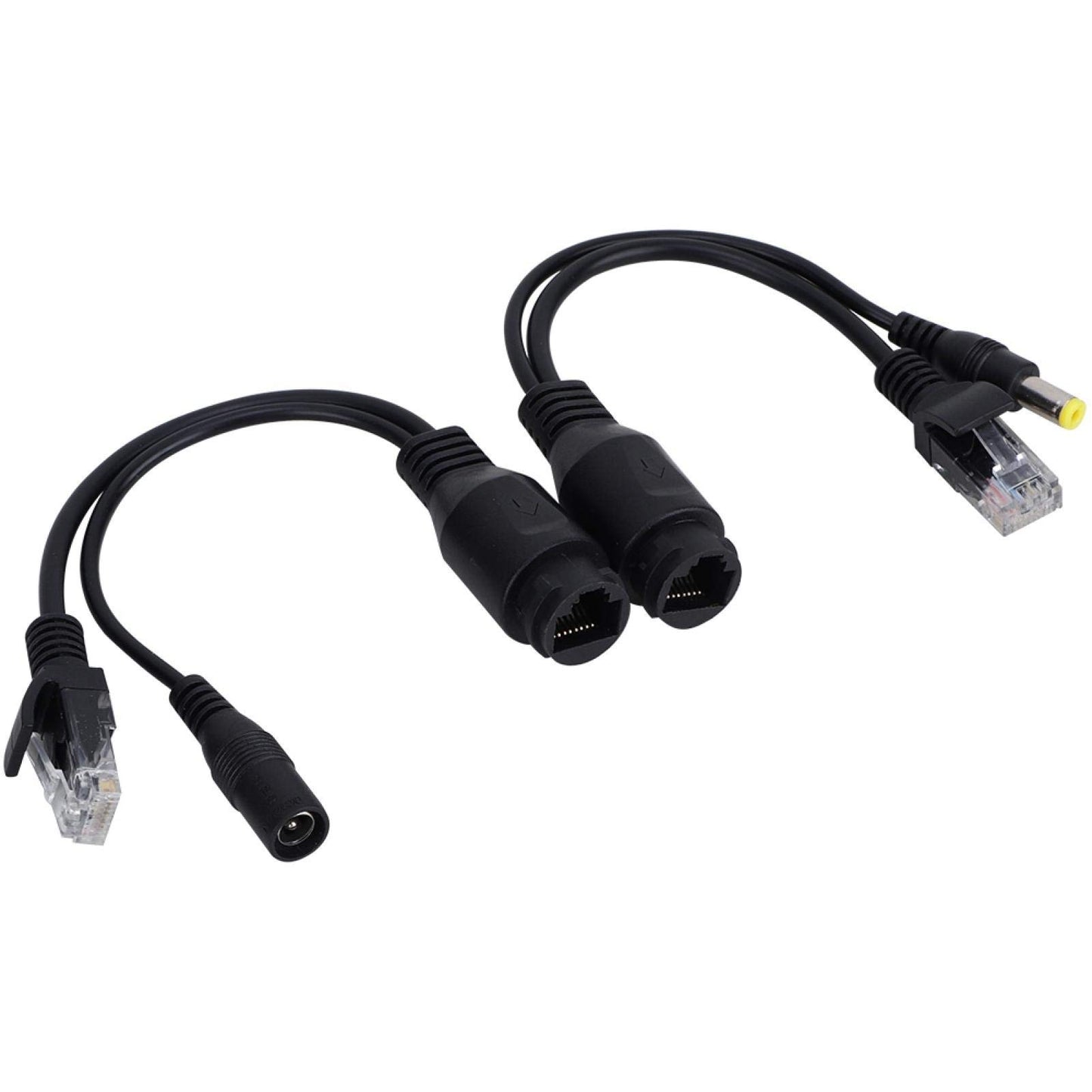 POE Adapter, 12V Passive Ethernet Power Supply Portable Ultra-Long Cable Distributor(Black)