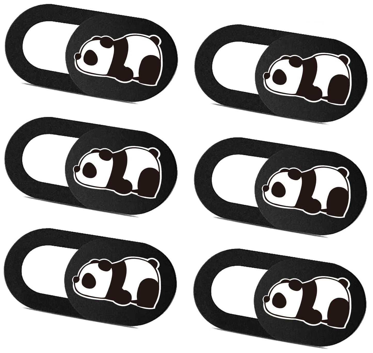 SIREG Webcam Cover Slide Ultra Thin - Cute Panda Web Camera Cover fits Laptop,Tablet,Computer, Smartphone, Protect Your Privacy and Security,Strong