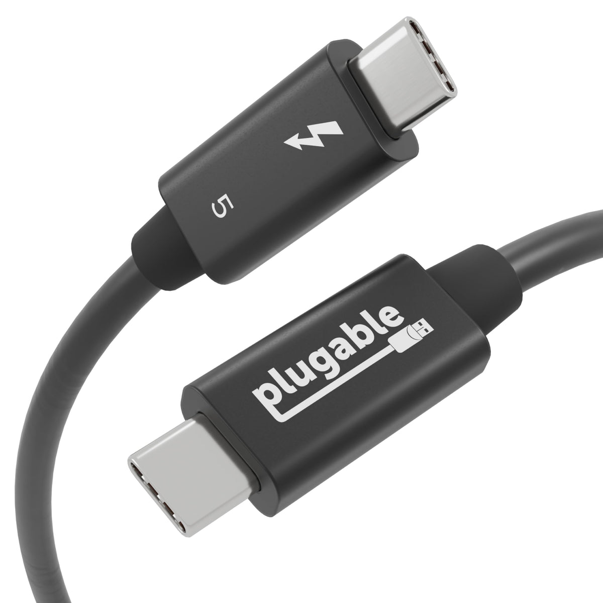 Plugable Thunderbolt 5 Cable with 80Gbps & 240W Charging, Driverless