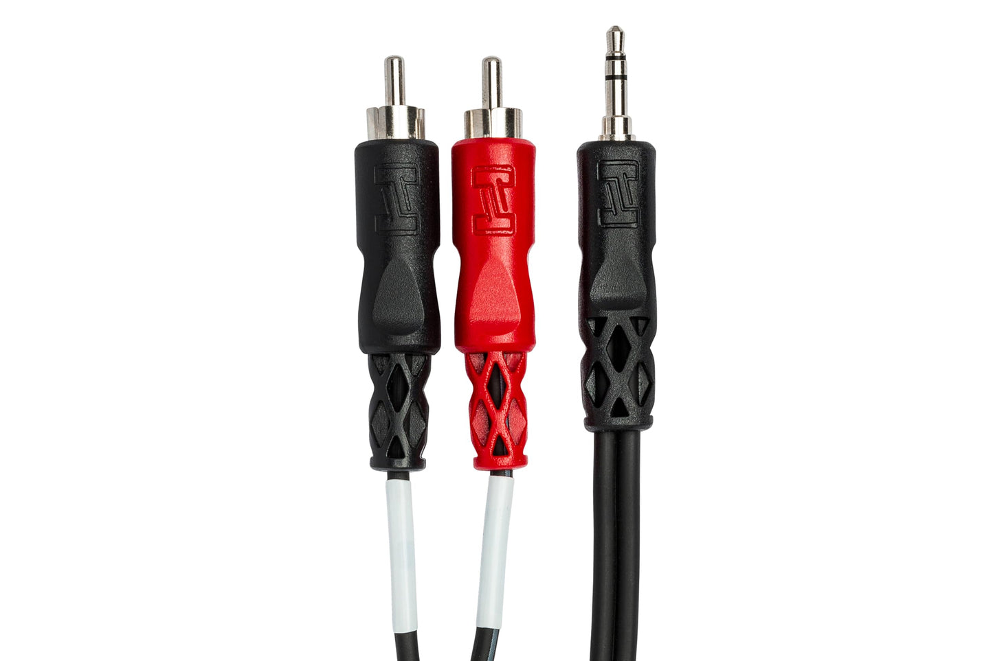 Hosa CMR-215 Stereo Breakout Cable - 3.5mm TRS Male to Left and Right RCA Male - 15 Foot