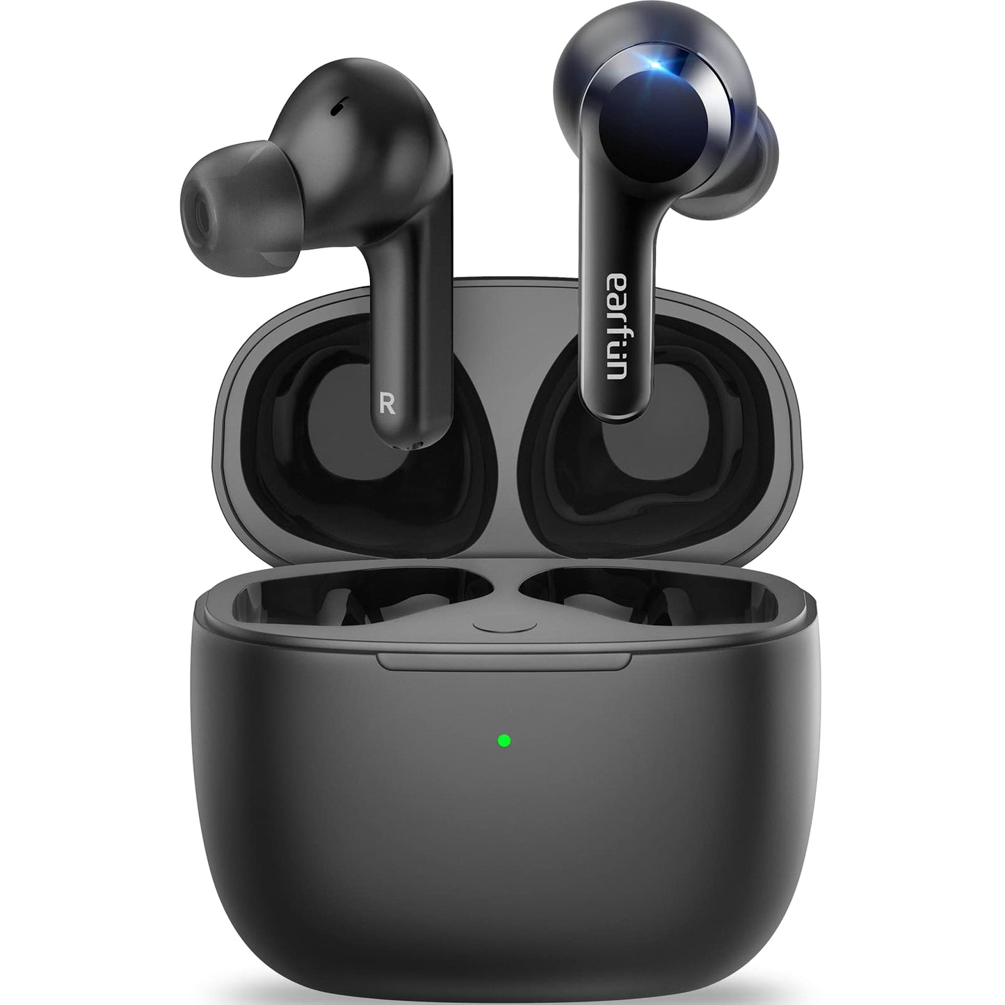EarFun® Air True Wireless Earbuds, Bluetooth Earbuds with 4 Mics, Sweatshield™ IPX7 Waterproof with Volume Control, USB-C Fast Charge, in-Ear