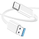 USB C Data Cable 10Gbps, 3.3Ft Braided, USB 3.2 Gen2 USB A to USB C Data Transfer Cable, 65W 3.1A Fast Charge, Carplay for iPhone 17/16/15 Pro/Pro