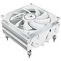 Thermalright AXP90-X53 White Low Profile ITX CPU Air Cooler, 53mm Height, TL-9015W Slim PWM Fan Low Noise 22.4dba, Silent ITX CPU Cooler, 2700RPM,for