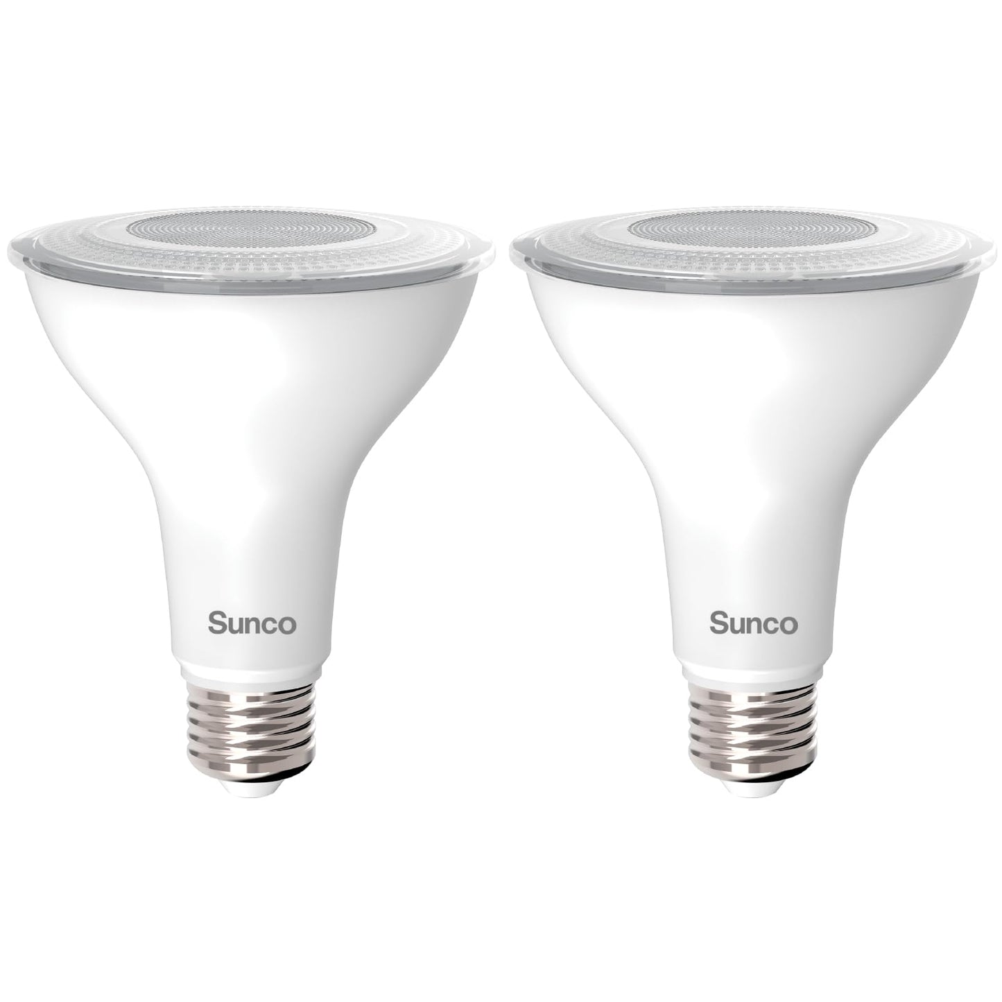 Sunco 2 Pack PAR30 LED Bulb, Long Neck Bright Flood Light, E26, 11W=75W