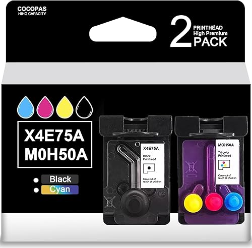 cocopas High Pages Pinthead with X4E75A M0H50A Relacement for HP Tank 651 printhead 5101 517 532 617 515 508 510 511 518 519 531 538 610 618 550 570