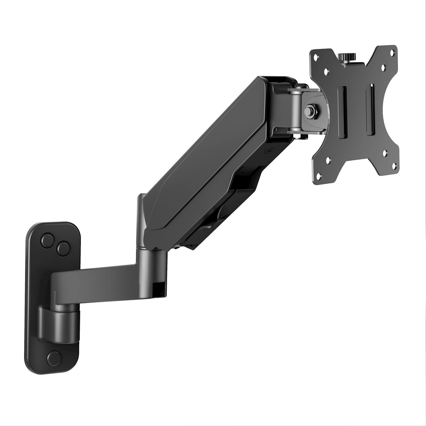 UPGRAVITY Monitor Wall Mount for 17-32 inch Flat/Curved Screen, Computer Monitor Wall Mount Arm Holds up to 17.6lbs, Tilt, VESA 75x75/100x100 mm