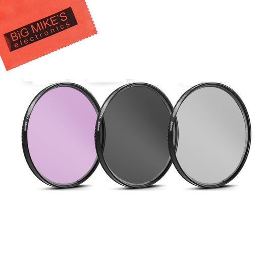 58mm Multi-Coated 3 Piece Filter Kit (UV-CPL-FLD) for Olympus M.Zuiko 40-150mm f/4.0-5.6 R Micro ED Digital Zoom Lens