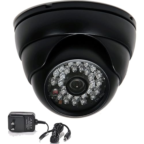 VideoSecu 700TVL Day Night Outdoor Security Camera Vandal Proof Built-in 1/3" Effio CCD Wide View Angle Lens 28 Infrared LEDs for CCTV DVR Home