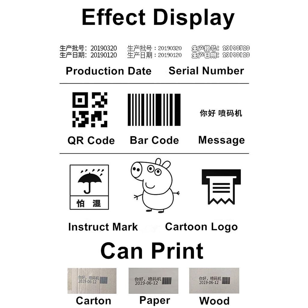 PKEOKO Black Original Solvent Quick Drying Ink Cartridge for MD1 Desktop Inkjet Printer