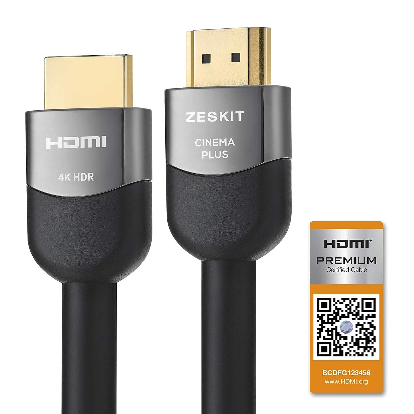 Zeskit Premium HDMI Certified 4K (23ft/ 7m) CL3 in Wall High Speed with Ethernet HDMI 2.0b Cable, Compatible with Dolby Vision 4K 60Hz ARC HDR 18Gbps