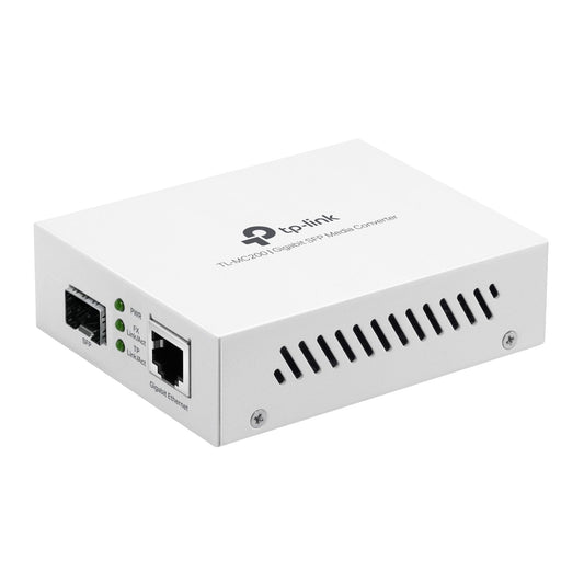 TP-Link TL-MC200 | Gigabit SFP to RJ45 Fiber Media Converter | Fiber to Ethernet Converter | Plug and Play | Durable Metal Casing | Versatile