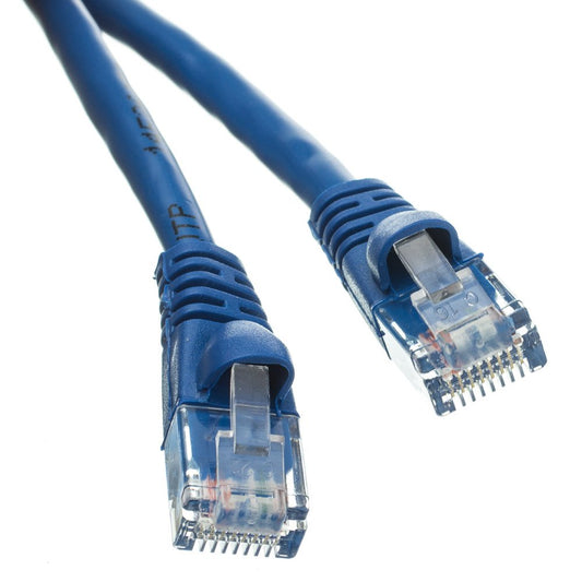 CableWholesale Cat6 UTP Ethernet Cable, Snagless Boot, PoE, 100 ft, Blue