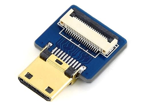 Waveshare Mini HDMI Adapter for DIY HDMI Cable, Horizontal/Straight Connector