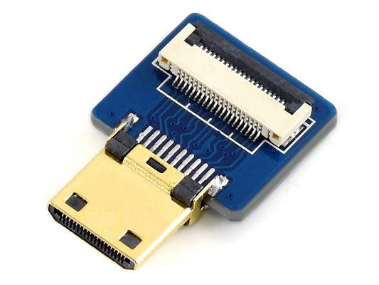 Waveshare Mini HDMI Adapter for DIY HDMI Cable, Horizontal/Straight Connector
