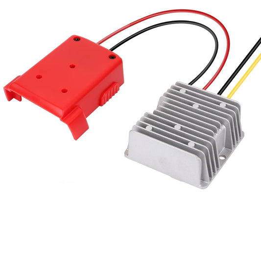 Mellif DC Power Adapter Compatible with Milwaukee 18V Battery, 18V to 12V Step Down Voltage Converter, 180W Inverter Automatic Buck Converter…