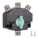 Antenna Switcher, 1-Input -3-Outputs Multi-Functional Antenna Switcher Adapter Converter CB Radio Antenna Coax Switch.