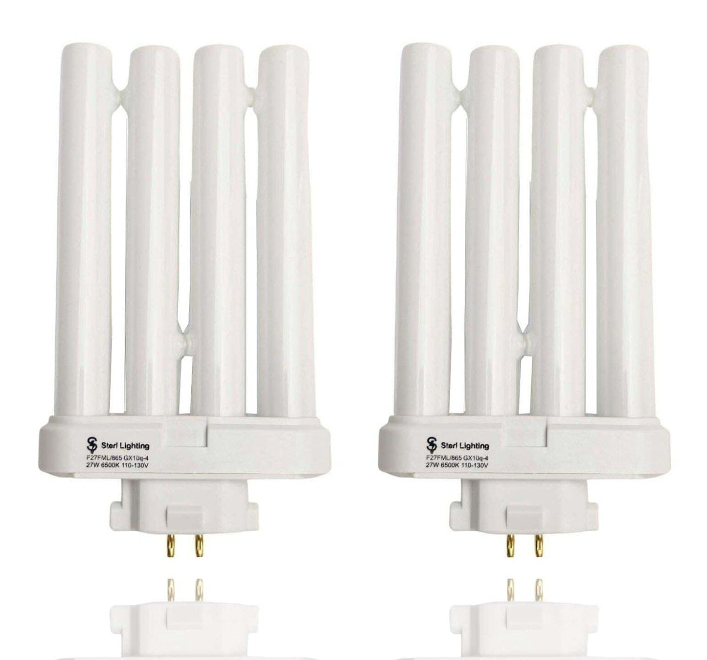Sterl Lighting - GX10Q-4 Base FML Lamp 27 Watt Replacement Bulb for Desk or Small Floor 4 Prong Reading Quad Tube Compact Fluorescent Lamp CFML27