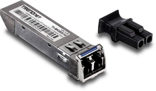 TRENDnet SFP to RJ45 Industrial Single-Mode LC Module (10km), TI-MGBS10, 1000Base-LX Industrial SFP, Compliant with IEEE 802.3z Gigabit Ethernet, Data